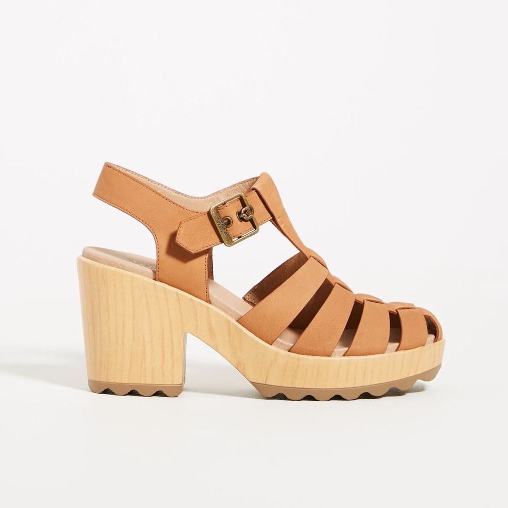 NWT Dr. Scholls Fisherman Clog Heeled Sandals